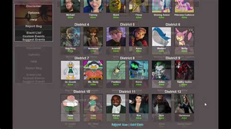 The alteration of relationships is done separately for each tribute. . Hunger games simulator relationships